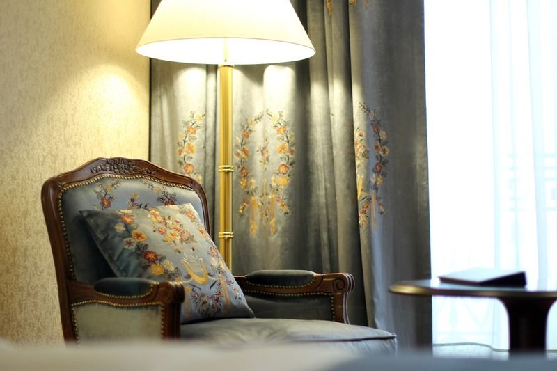 Orion Hotel Bishkek Bagian luar foto Curtains and upholstery